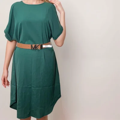 Shein Elegant Green Midi Dress