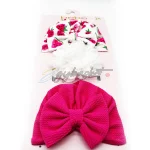 Bebe 3 pcs set girls 2 caps and 1 sorted pink and watermelon - Image 3