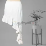 Shein Asymmetrical Ruffled Gypsy Skirt in White - Image 4