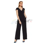Elegant Black Cap-Sleeve Jumpsuit by Comma, S.Oliver - Image 5