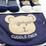 Duck duck goose 3 soft bibs and 2 pair of socks boys - Image 4