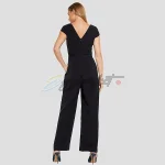 Elegant Black Cap-Sleeve Jumpsuit by Comma, S.Oliver - Image 6