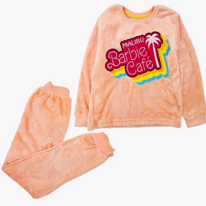 LCWAIKIKI BARBIE girls fleece pajama set - Image 1