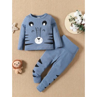 Shein kids Cartoon Tiger Pajamas Graphic