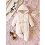 Girl Teddy Hooded Jumpsuit