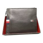 Genuine Tommy Hilfiger Men's Leather Wallet And Valet Brown - RFID PROTECTION