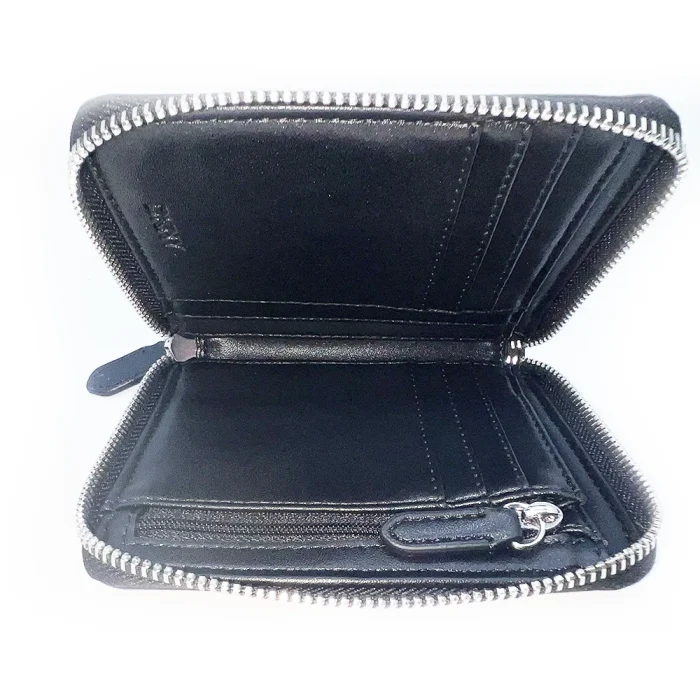 DKNY Monogram Zip Wallet – Black - Image 5