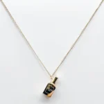 NEFERU CELINE Mini Scent Bottle Pendant – Gold Statement Chain - Image 2