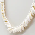 NEFERU Tide Line Braided Cowrie Shell Necklace