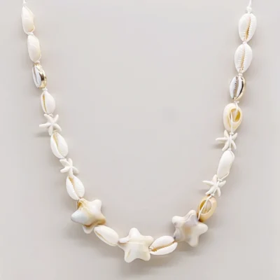 NEFERU Seashell Dreams Star & Cowrie Necklace