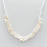 NEFERU Tide Line Braided Cowrie Shell Necklace - Image 2
