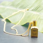 NEFERU CELINE Mini Scent Bottle Pendant – Gold Statement Chain - Image 4