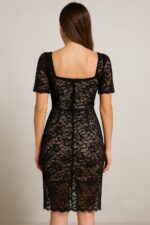 SHEIN Sweet Sultry Sheer Lace Mini Dress - Image 2